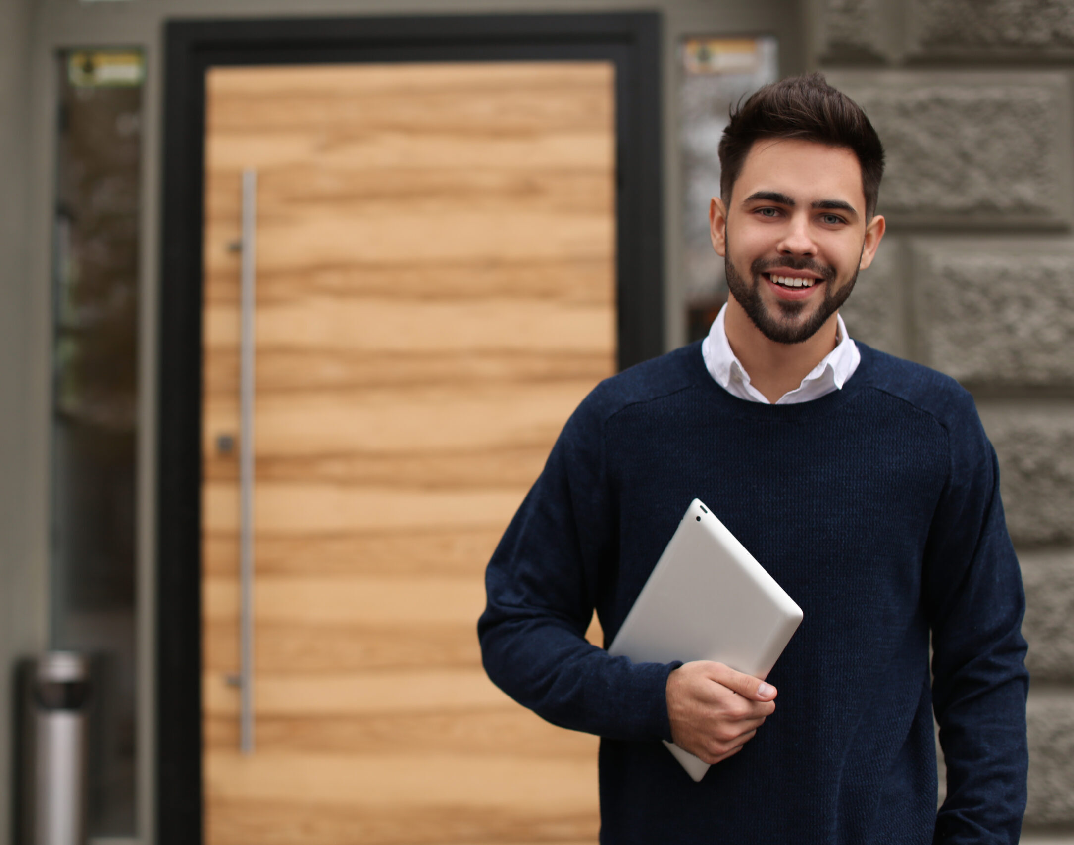 Ontario Commercial Doors Ltd. | Ontario Commercial Door Supplier Toronto Commercial Door Ltd. Sales Expert Smiling