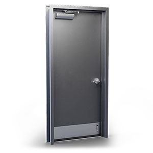32" X 84" LS20 Hollow-Metal Door - Flush-Type LH 161 CYL